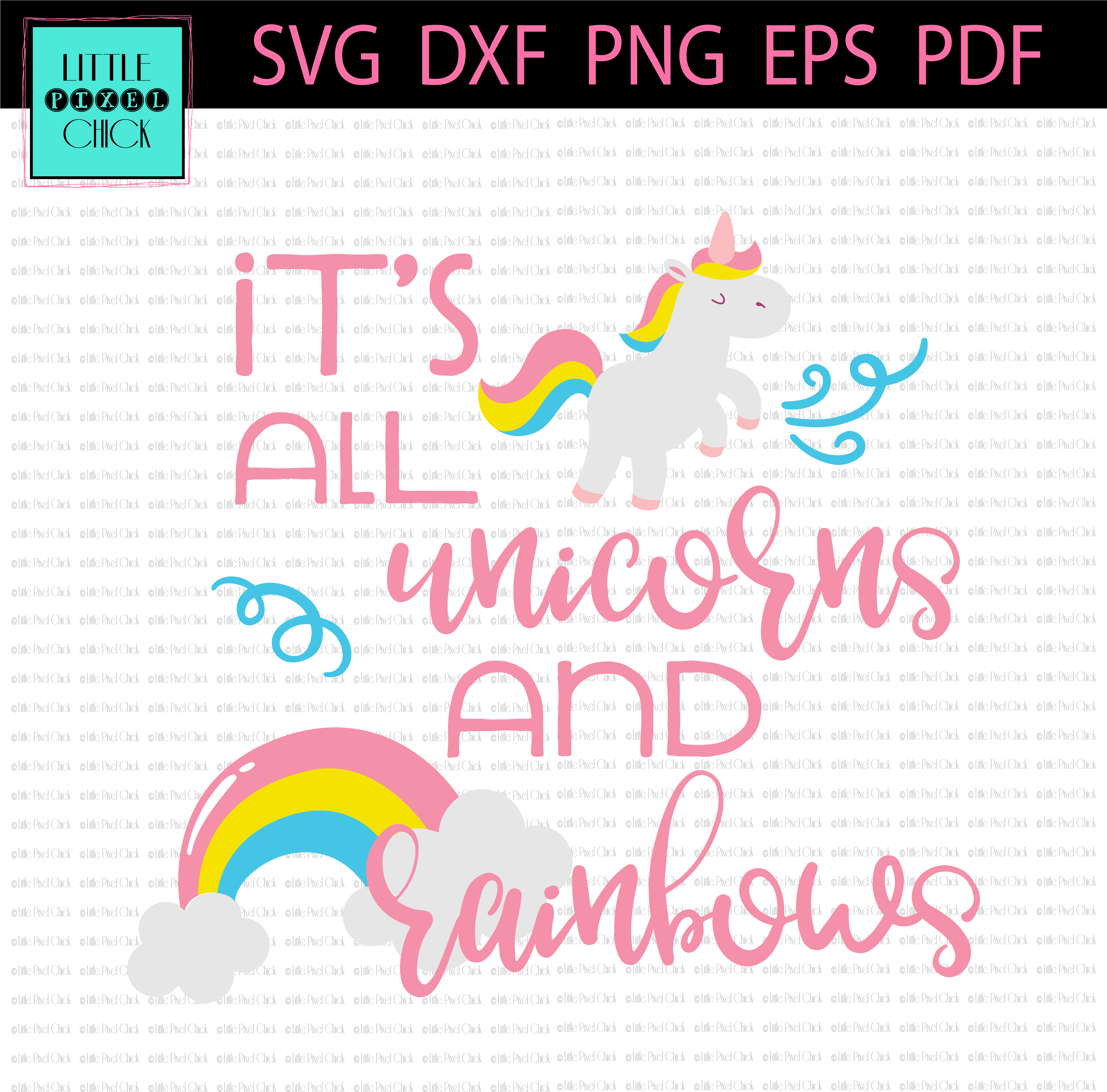 It's All Rainbows And Unicorns - Beach Hair Don T Care Svg Free (5834x5834), Png Download