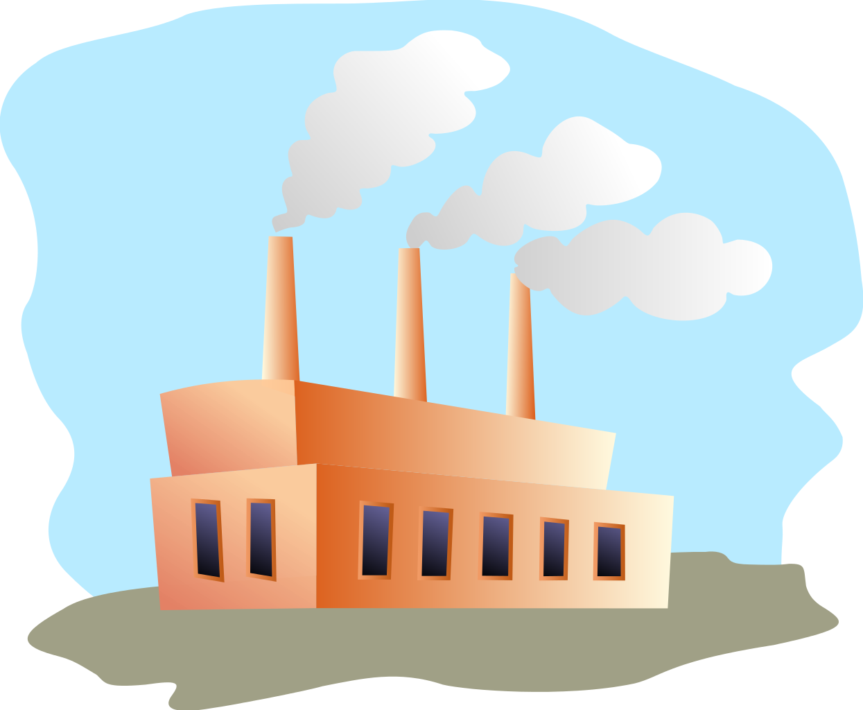 File - Factory 1b - Svg - Factory Illustration Png (1245x1024), Png Download
