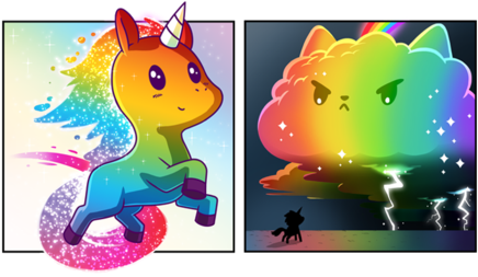 This 27 Card Unstable Unicorns Expansion Adds Dragon - Lgbt (600x255), Png Download