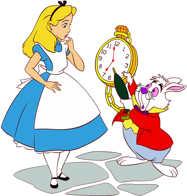 28 Collection Of White Rabbit Alice In Wonderland Clipart - Alice In Wonderland And The White Rabbit (683x727), Png Download