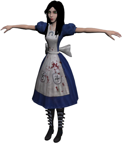 Download Zip Archive - Alice Madness Returns Model (750x650), Png Download
