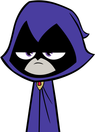Jovens Titãs Ravena - Cartoon Network Raven Teenage Titans (332x455), Png Download