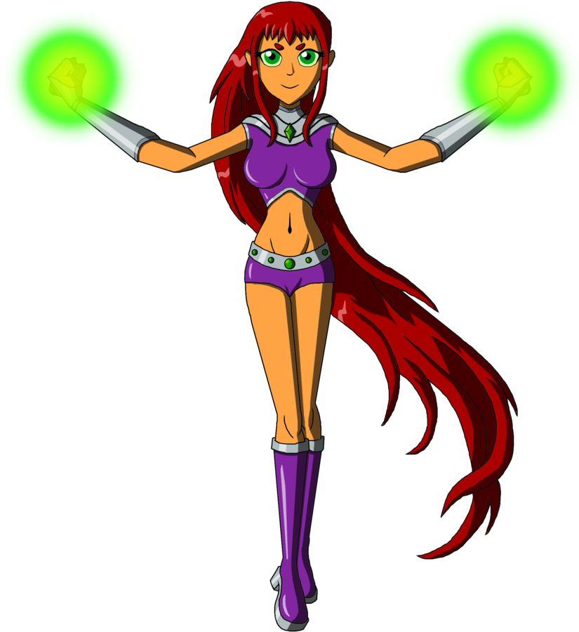 Svg Free Library Dc New Teen Titans Starfire By Moheart - Starfire Titans Dc Starfire (824x969), Png Download
