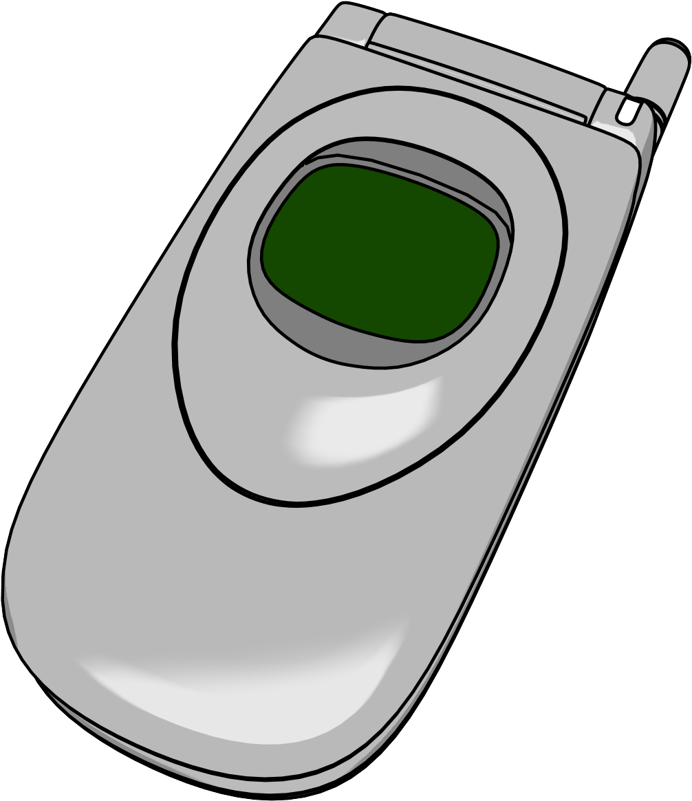 Phone Clipart - Mobile Phone (1060x1212), Png Download