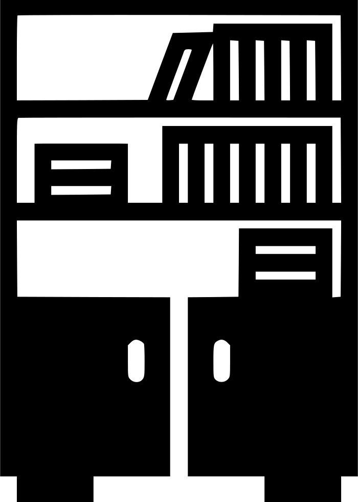 Bookshelf - - Icon (700x980), Png Download