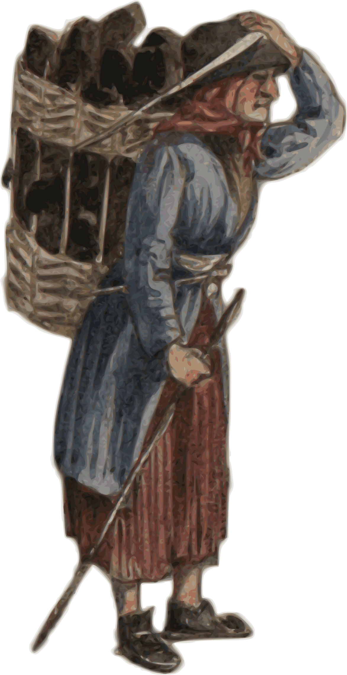 This Free Icons Png Design Of Dynes O Gymru Yn Cario (1173x2280), Png Download