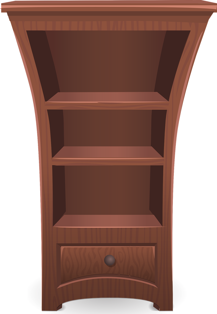 Free Image On Pixabay Shelf Shelving Shelves - Muebles De Madera Png (885x1280), Png Download
