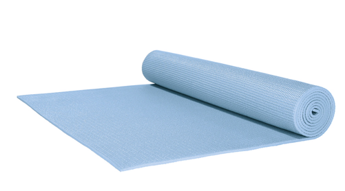 Yoga Mat, Blue - Exercise Mat (500x500), Png Download
