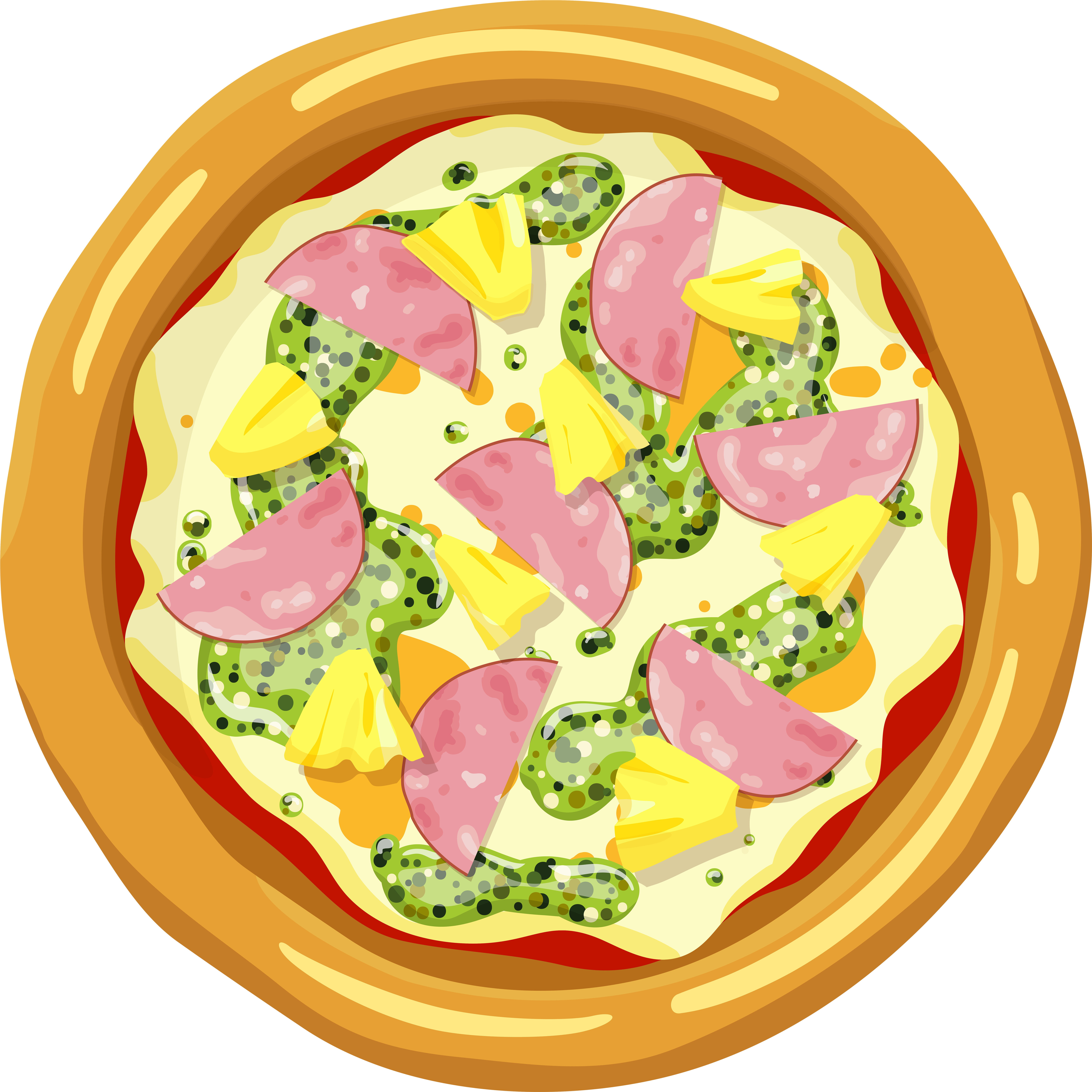 Pizza Png Clip Art (7000x7000), Png Download