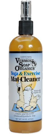 Yoga Mat Cleaner - Vermont Soap - Organic Yoga And Exercise Mat Wash - (500x500), Png Download