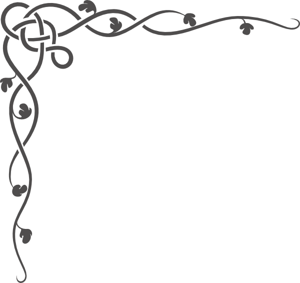 Small - Vine Borders (600x565), Png Download
