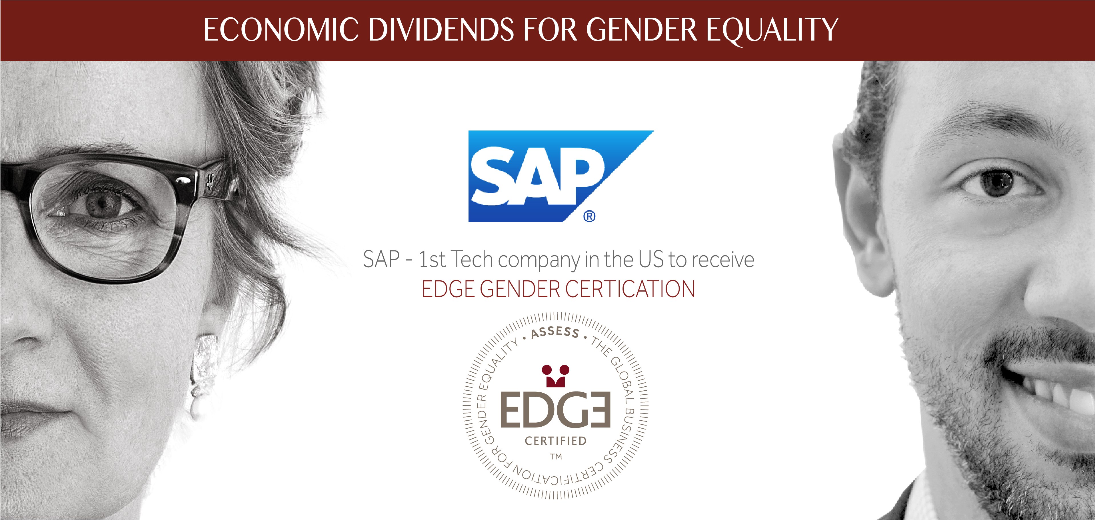 Sap Co-branded - Sap Becomes First Multinational Technology Company (3860x1933), Png Download