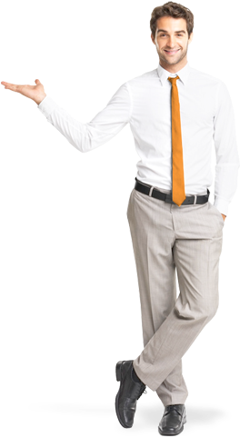 Website Design Company In Gulbarga - Transparent Man Standing Png (274x490), Png Download