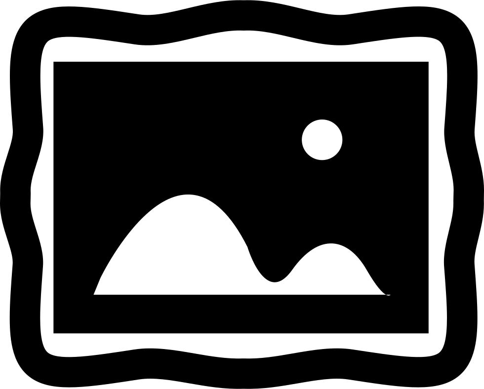 Painting With Frame Of Curved Edges Svg Png Icon Free - Painting Frame Icon (980x788), Png Download