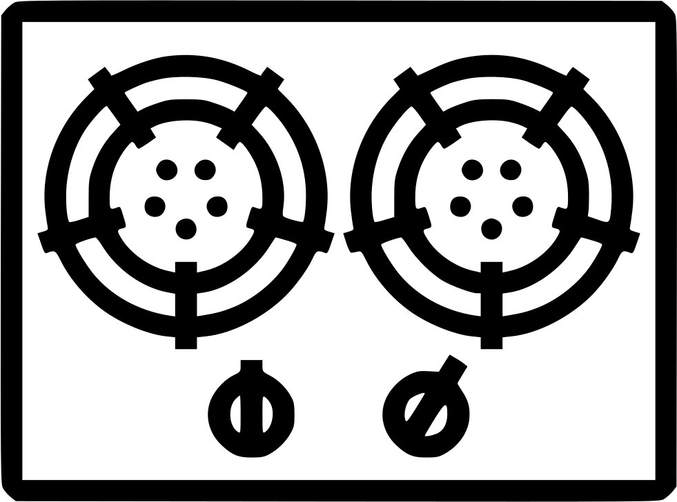 Gas Stove Comments - Stove Drawing Png (981x728), Png Download