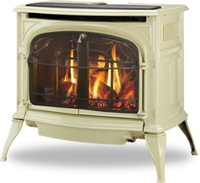 Vermont Castings Radiant Gas Stove - Fireplace (1100x620), Png Download