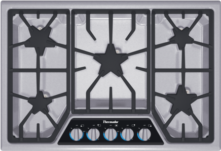 Thermador 36 Cooktop Gas (435x515), Png Download