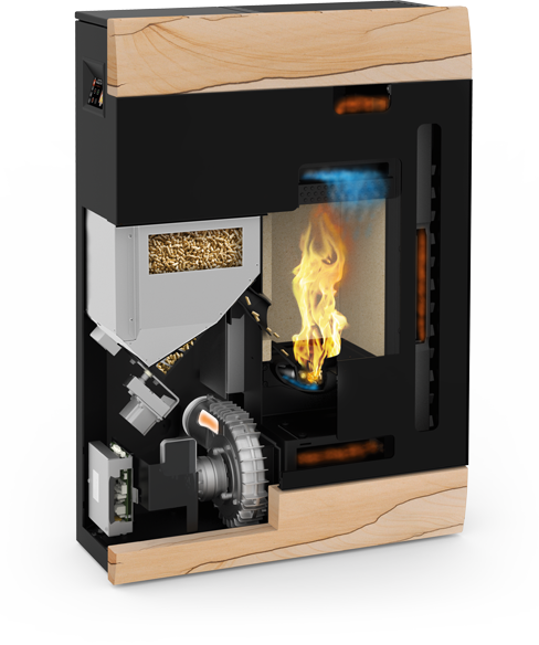 Your Stove Is Going Online - Grand Poele A Granule (488x584), Png Download