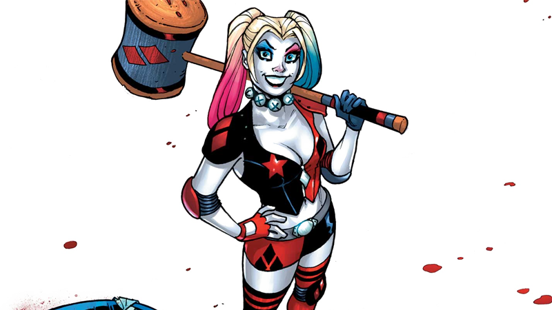Dc Comics Png Image With Transparent Background - Harley Quinn Comic Png (800x450), Png Download
