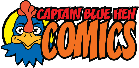 Captain Blue Hen Comics & Entertainment - Captain Blue Hen Comics (600x300), Png Download