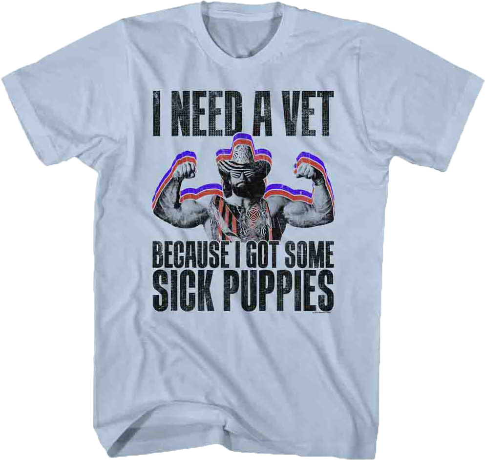 Sick Puppies Macho Man T-shirt - Macho Man - Sick Puppies T-shirt Size M (993x943), Png Download