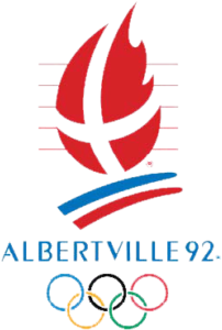 1992 Albertville Winter Olympics Logo - Olympic Rings (650x366), Png Download