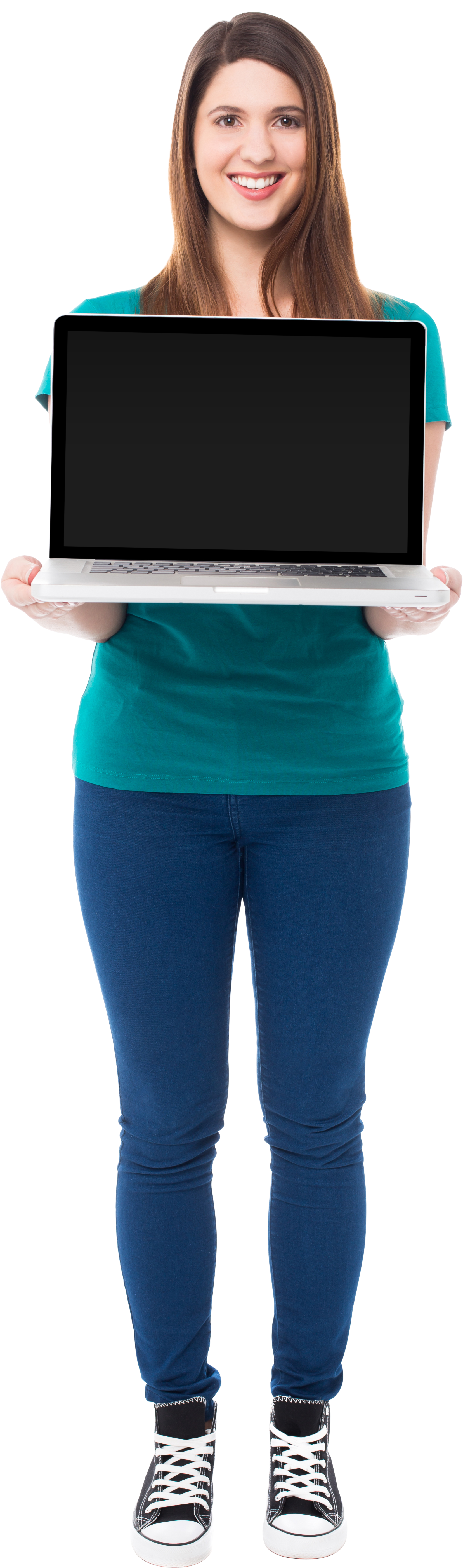 Girl With Laptop Png Image - Girl (3840x5760), Png Download