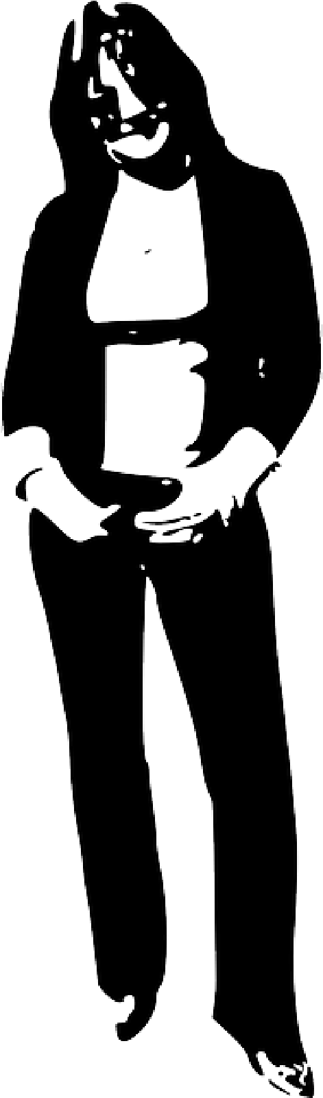 Mb Image/png - Graphic Standing Girl (800x1600), Png Download
