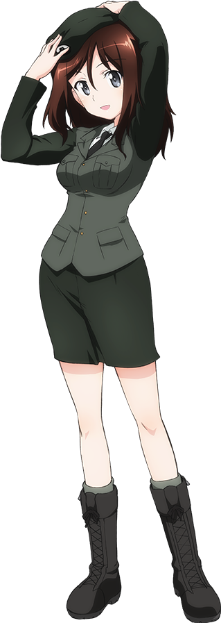 Megumiofficial - Girls Und Panzer Megumi (384x960), Png Download