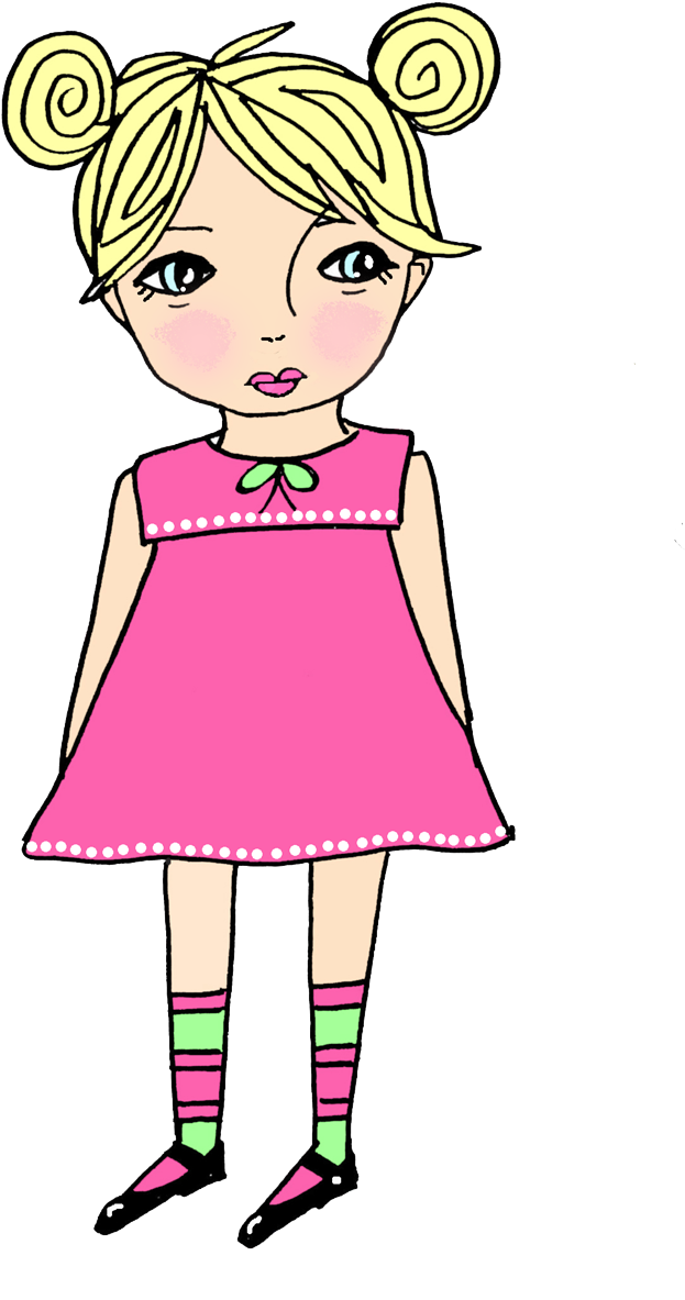 Girl Thinking Clipart - Birthday (623x1183), Png Download