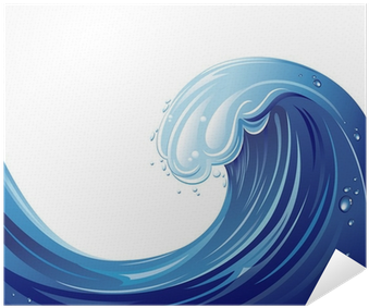 Onda Mare Oceano Acqua Sea Ocean Wave Water Vector - Cafepress Sea Ocean Big Wave Water Tile Coaster (400x400), Png Download
