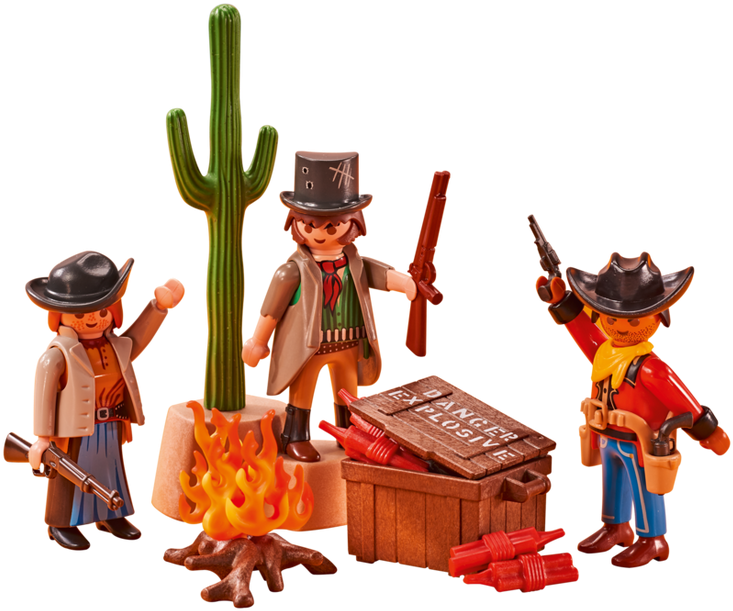 Playmobil - 6546 - Western Bandit - Playmobil 6546 (940x658), Png Download