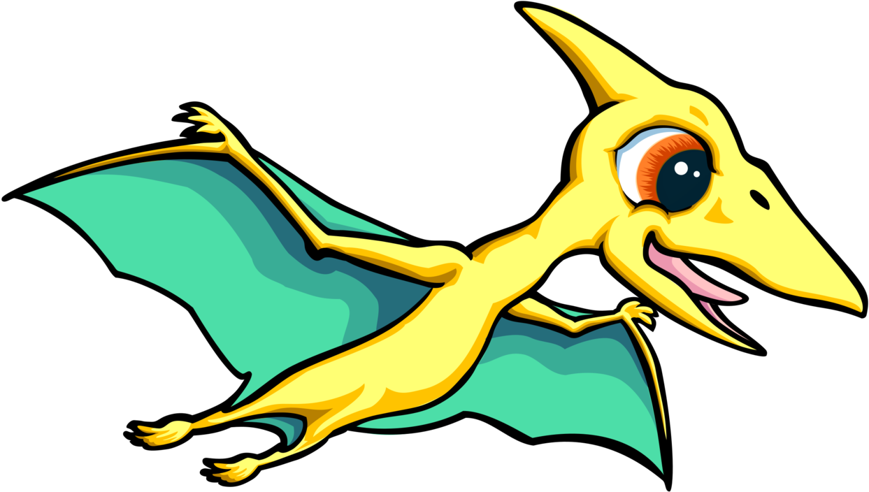 Baby Pteranodon Pterosaurs Dinosaur Pterodactyl - Pteranodon Clipart (1283x750), Png Download