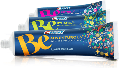 The Concept Of The New Crest Be Adventurous Chocolate - Crest Be Toothpaste, Fluoride, Dynamic, Lime Spearmint (505x284), Png Download