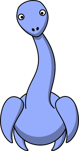 Cartoon, Grasshopper, Pterodactyl - Cartoon Plesiosaur (333x640), Png Download