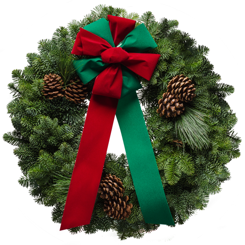 Merry Christmas Wreath From Christmas Forest Fundraising - Christmas Day (500x500), Png Download