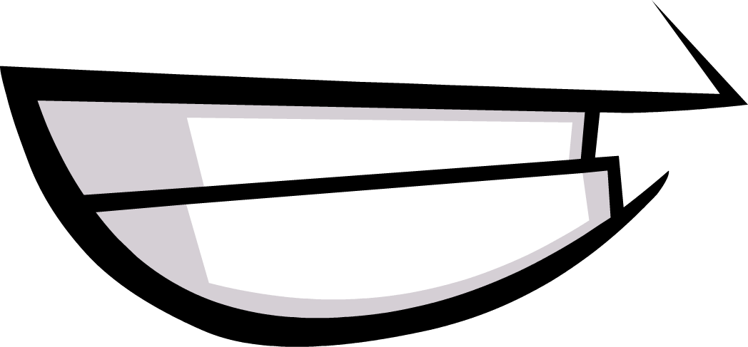 Super Happy Mouth Closed - Wiki (1048x487), Png Download