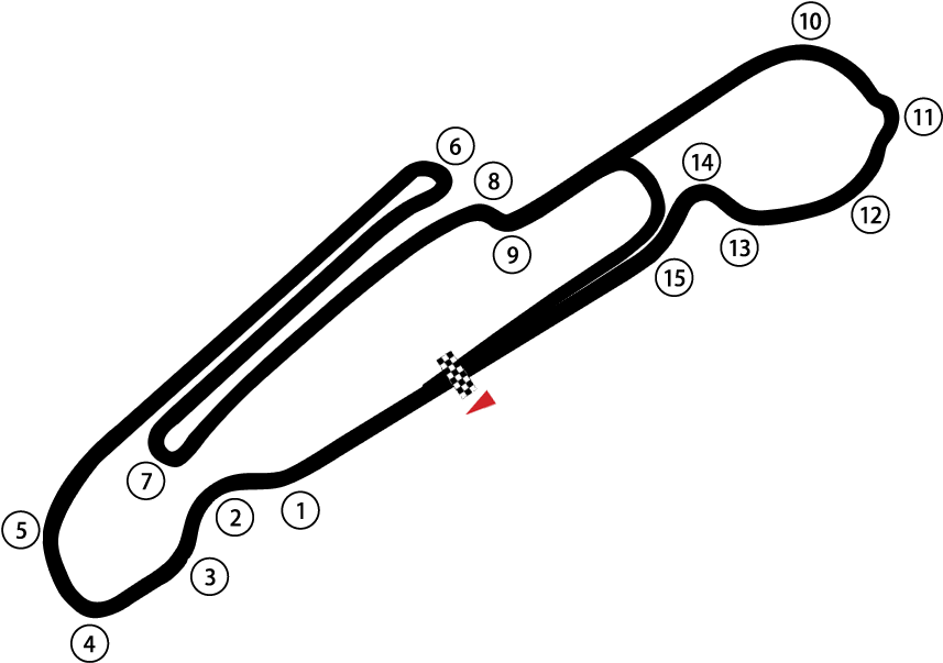 Circuit Layout Porsche Test Track - Porsche Test Track Layout (870x620), Png Download