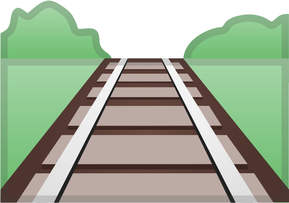 Download Svg Download Png - Cartoon Railway Track Png (1024x1024), Png Download
