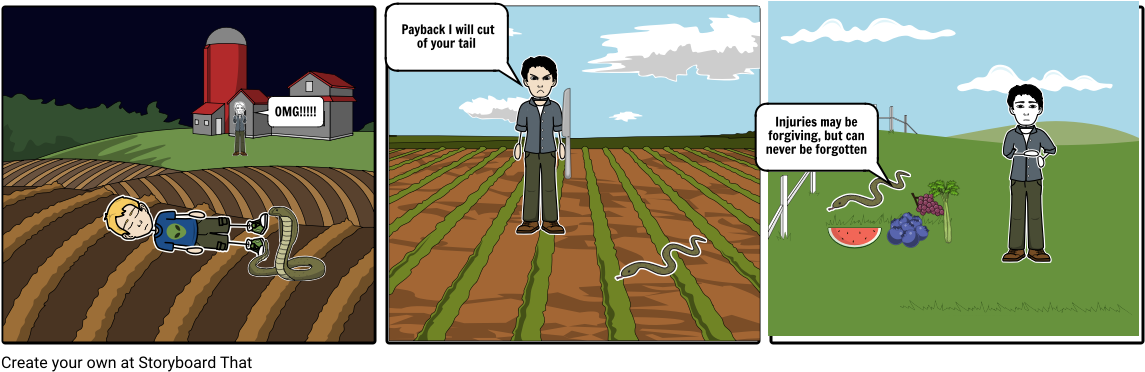 The Man And The Serpent - Cartoon (1164x385), Png Download