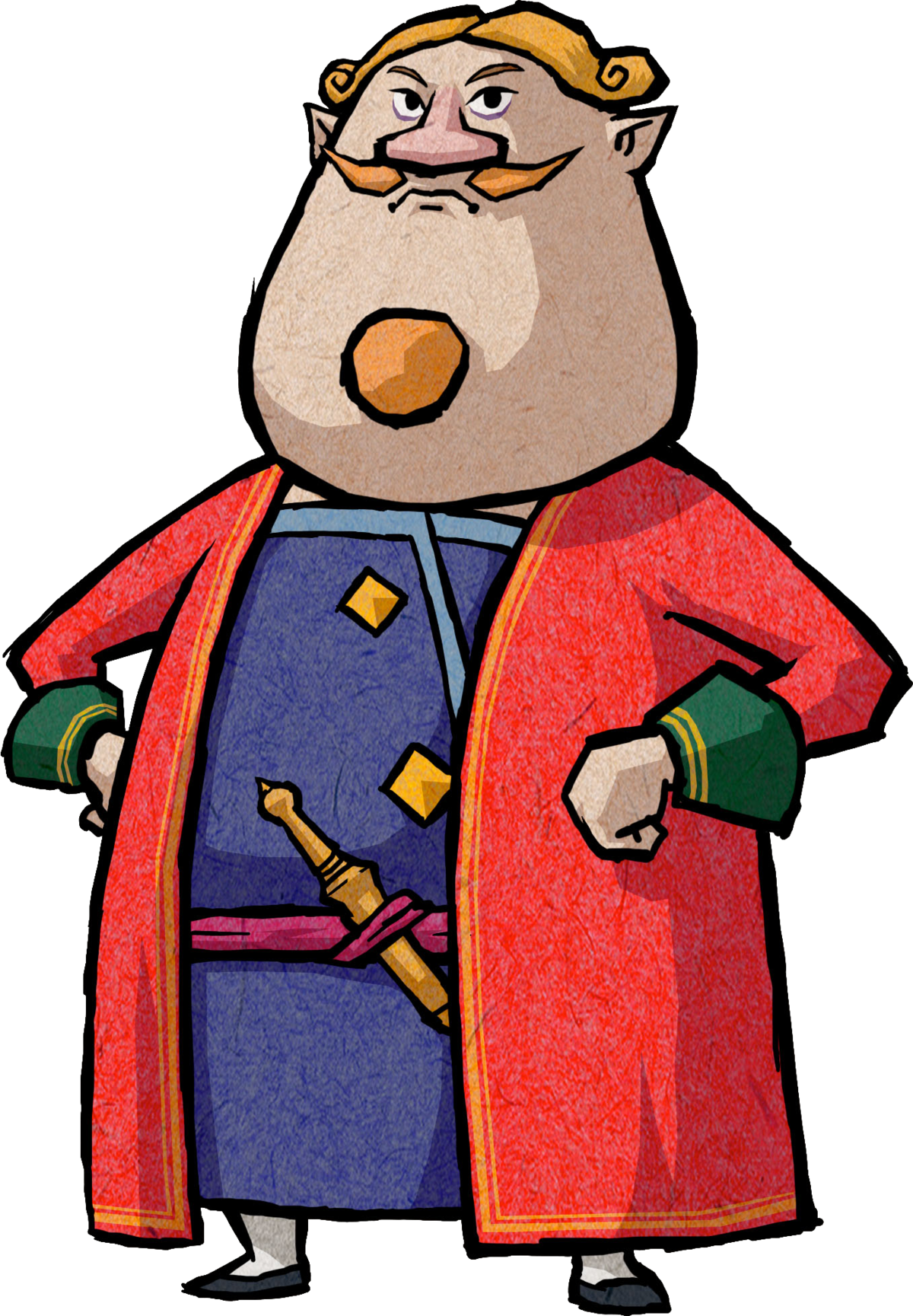 Legend Of Zelda Wind Waker Mila's Father (1200x1729), Png Download