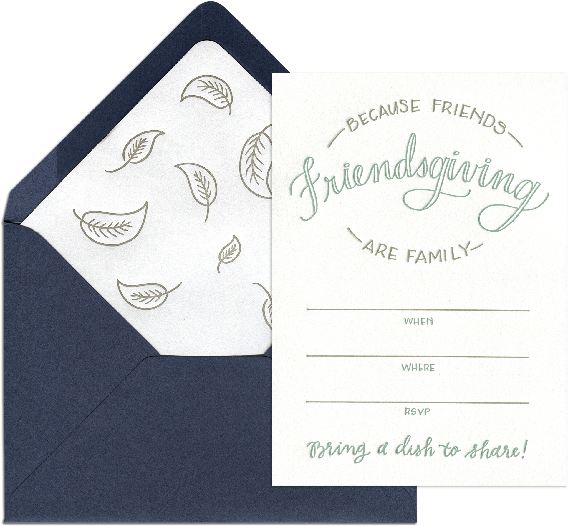 Friendsgiving Fill-in Invitation - Invitation To Winter Gathering (2048x2048), Png Download