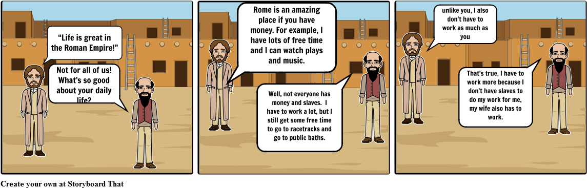 Rich Romans - Poor Vs Rich Romans (1164x385), Png Download