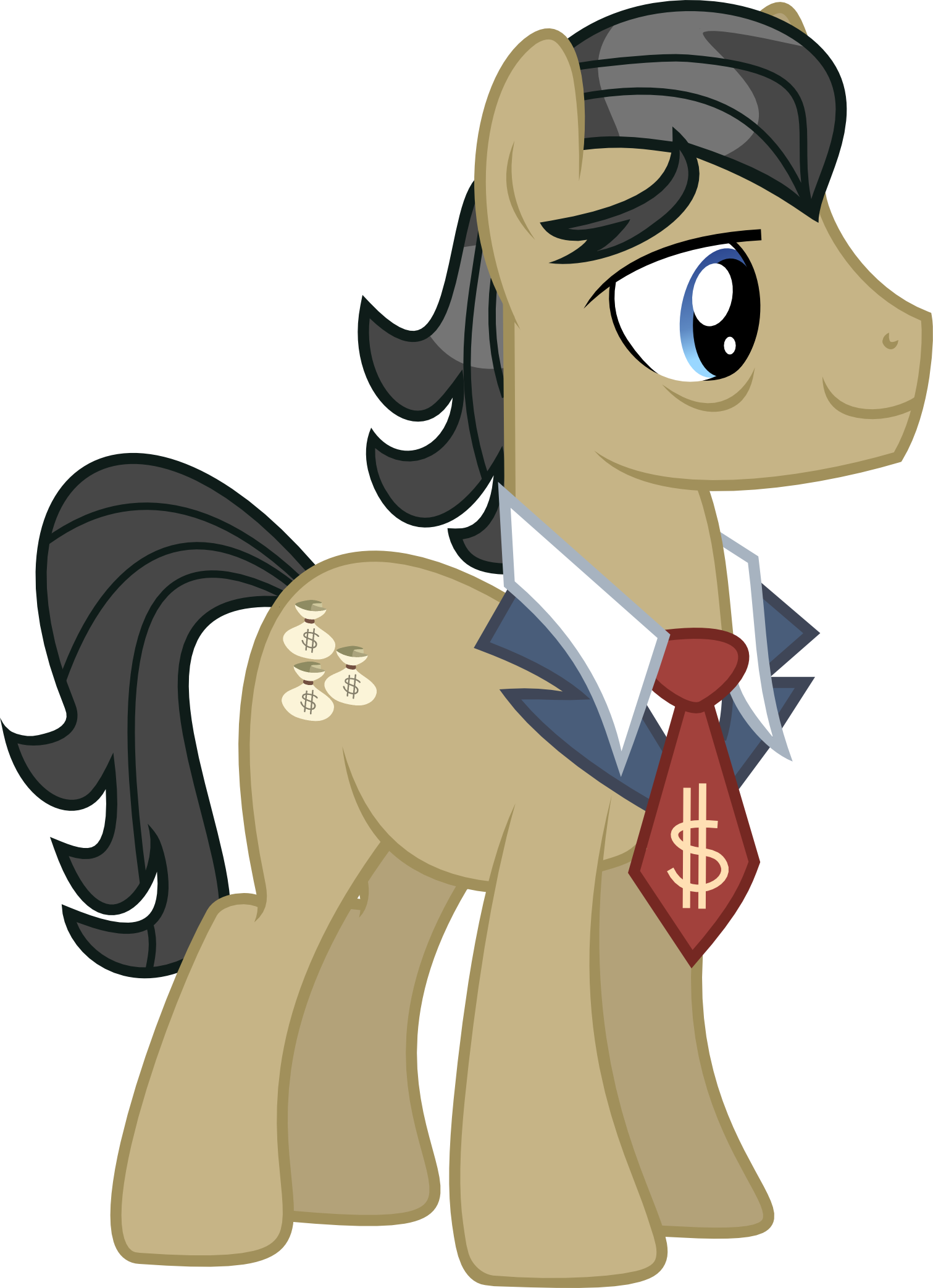 Filthy Rich Vector - My Little Pony Filthy Rich (1511x2087), Png Download