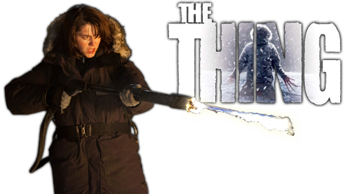 The Thing Movie Image With Logo And Character - Marco Beltrami - Thing [2011] [original Motion Picture (500x281), Png Download