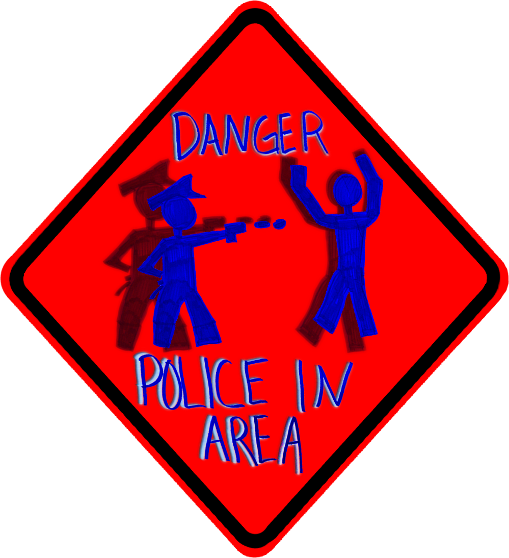 Danger Police In Area 3d - Yellow (999x1094), Png Download