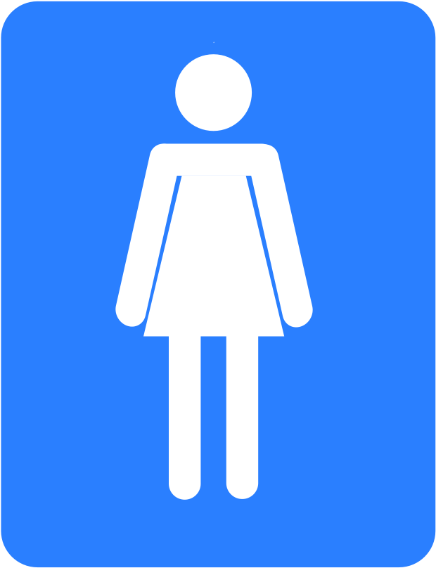 How To Set Use Women Bath Room Clipart (695x900), Png Download