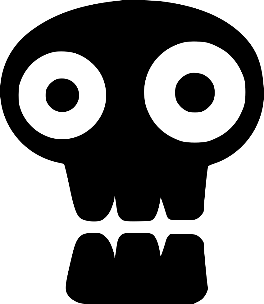 Dead Head Skull Face Halloween Comments - Skull (850x980), Png Download