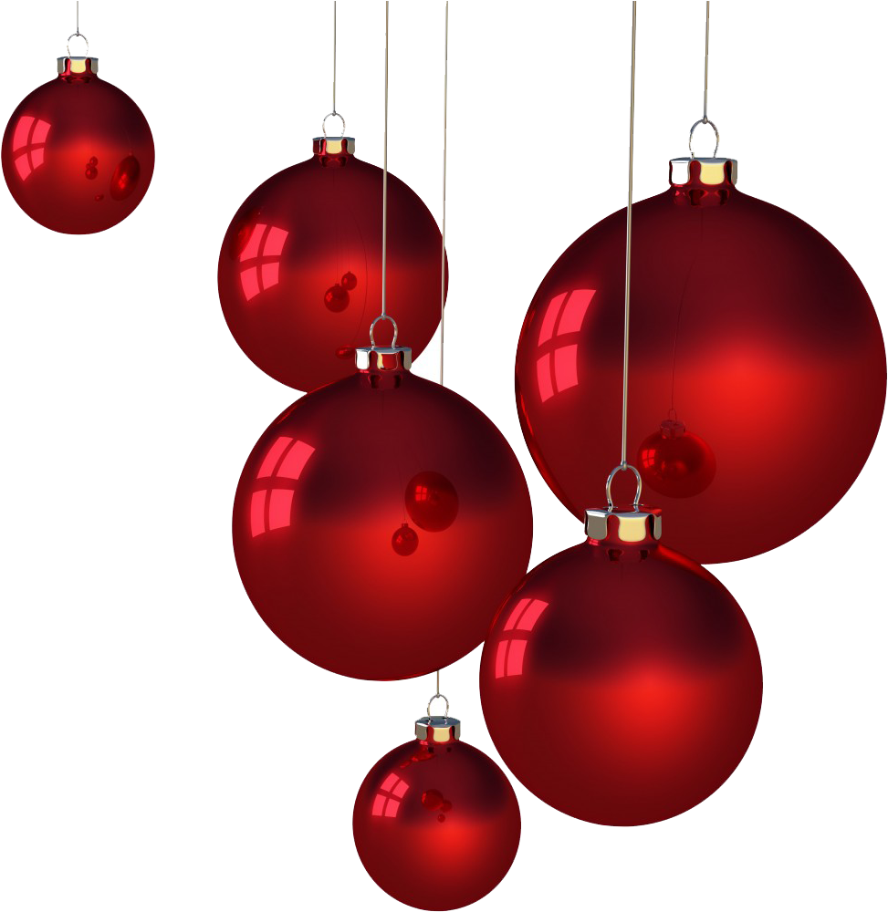 Baubles Free Png Image - Christmas Baubles Png (1000x985), Png Download