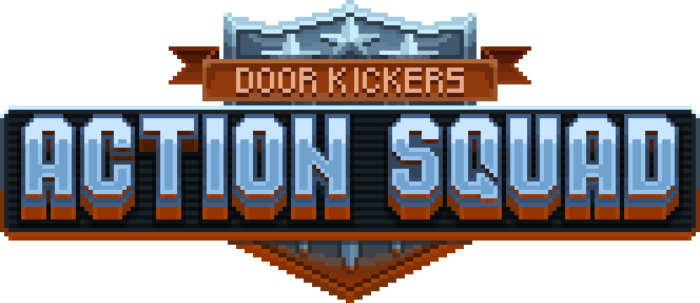 Action Squad Logo - Door Kickers Action Squad Logo (700x303), Png Download